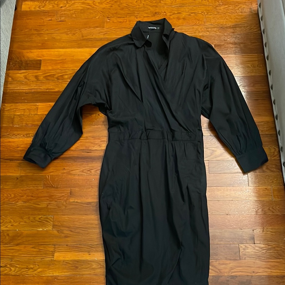 Vintage Black Wrap Dress